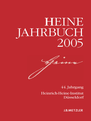 cover image of Heine-Jahrbuch 2005